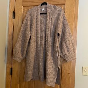 A New Day, Long Sweater Cardigan, beige